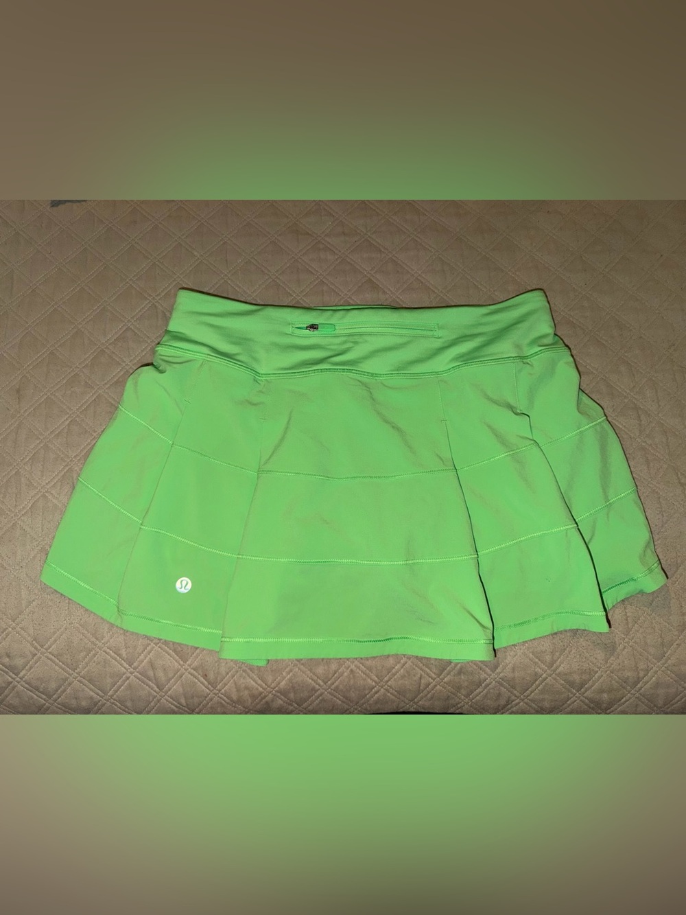 Lululemon Green Pace Rival skirt - Picture 2 of 3